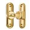 INIRET Gold Barn Door Latches,90/180 Degree Gate Lock,Flip Gate Latches