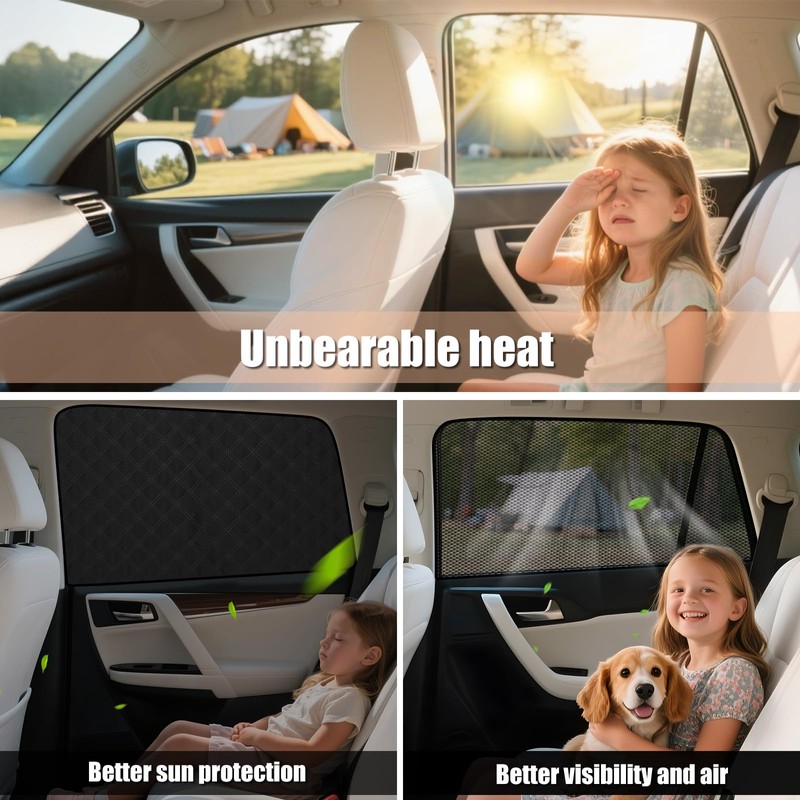 ZATOTOO Car Window Shades for Toyota RAV4 2019-2024 Sun Shade
