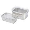 Pearl Metal HB-5346 Hey Plus Stainless Steel Lid Deep Bat
