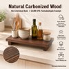 Wood Riser Tray Soap, Stand Soap Tray for Kitchen Sink,
