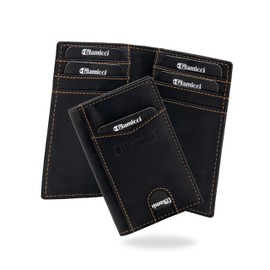 Glamicci Minimalist Hunter Slim Wallet for Men & Women | Card Holder for Men | Card Holder Wallet for Women | Wallets for Men Slim (RCH5HBK) (Hunter_Black)