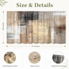 Cabinet Curtain, 28"W x 51"L, Brown Sink Skirt for Kitchen