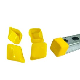 WYZBEN 1-5/8’’ Strut Channel Square Plastic End Protection Cap 50 Pack Yellow
