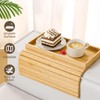 Kssiaz Couch Arm Tray, Bamboo Sofa Tray Table for Couch,