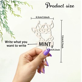 arricraft 15 Stück Hohle Pflanzenetiketten Aus Holz 15 Stile Gartenetiketten In Wikinger Gnomenform Hohle Holzmarkierungen Für Pflanzen Im Innen Und Außenbereich Kräuter Blumen Gemüse Samen Eintopfen