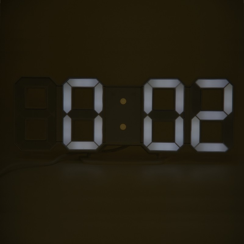 Multi Function Large 3D LED Digital Wall Clock Alarm Snooze