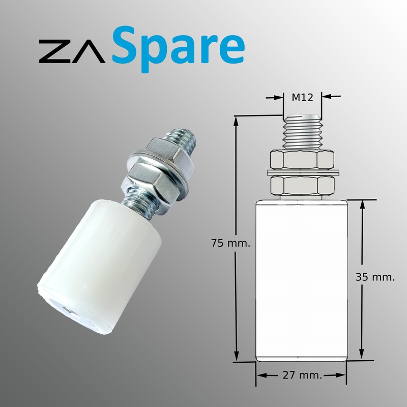 ZASPARE Nylon Sliding Door Rollers Industrial Guide Rollers for Indoor