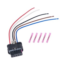 HISports 5 Pin Air Mass Meter MAF Wiring Harness 4F0973705 Compatible with A3 A4 A5 A6 Q5 R8 Skoda Seat VW Jetta Passat