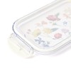 Francfranc Franc Lunch Box Lock, Clear, Multi Flower