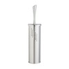 Wenko 15109100 Exclusive WC brush set Alvaro perforated design, Metal Stainless steel, 10 x 45 x 10 cm, Matt