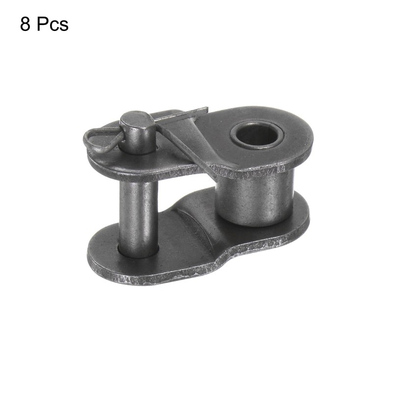 sourcing map 8Pcs 10B-1 Chain Offset Half Link Roller 15.875mm