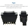 Gebildet 2pcs 5-Pin DPDT DC12V 24V Momentary Window Regulator Switch