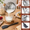 Lainballow 18/10 Stainless Steel Butter Warmer, 400ml Butter Melting Pot