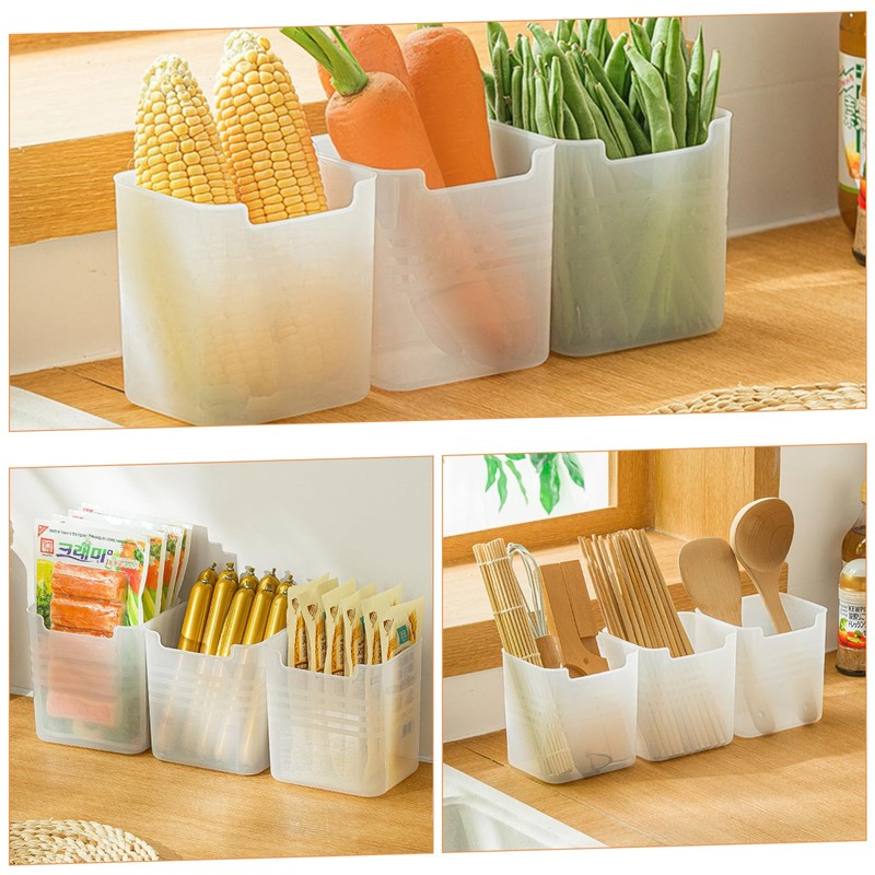 YAYODS 9 Pcs Fridge Storage Organiser Box, Plastic Refrigerator Side
