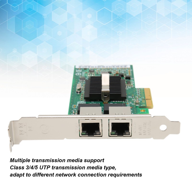 PCI Express PCIe Gigabit 2 RJ45 Port Network Card NIC