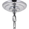 Living District Wallace 3-Light Mid-Century Metal Pendant in Chrome and