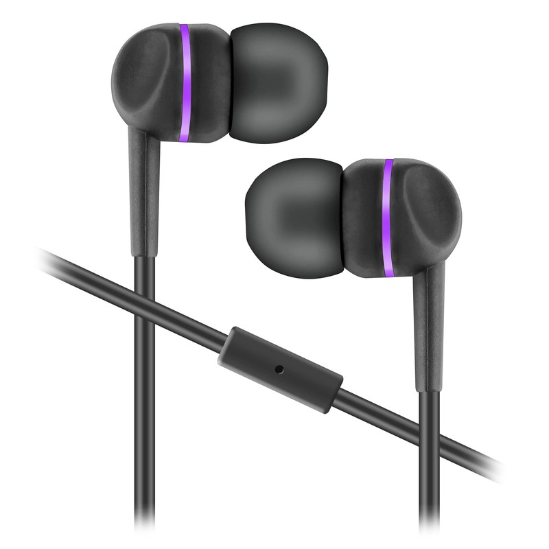 Sentry BLWHC103 Overhead & Buds 2PACK Wireless Black/Purple