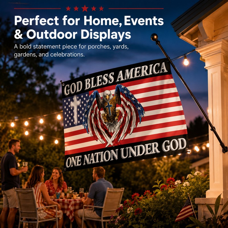 3x5 Ft Eagle Flag for Outdoor Display – Durable Polyester
