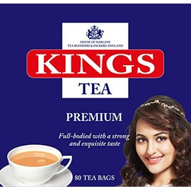 KINGS TEA PREMIUM ENGLISH BREAKFAST TEA 160 TEA BAGS (MULTIPACK OF 2 * 80 TEA BAGS)