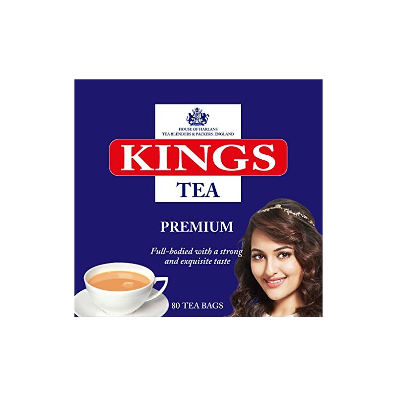 KINGS TEA PREMIUM ENGLISH BREAKFAST TEA 160 TEA BAGS (MULTIPACK