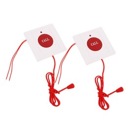 CHILDWEET 2pcs Old Man Asking for Help Button Vintage Decor Emergency Call System Emergency Call Button Emergency Button for Elderly Button for Calling Help Button Assist Tool Plastic White