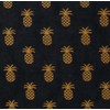 Pineapple Town Jacquard Black 12" Bulb Clip Fabric Lamp Shade