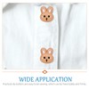 NUOBESTY 12pcs Rabbit Shaped Resin Buttons for Crafting Easter Decor