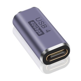 Poyiccot USB Type C Female Female Relay Adapter, 40Gbps USB to C Relay Connector, USB C Extension Connector [100 W/3A Rapid Charging, USB3.1 PD Support, 8K / 60Hz] Type-c Extension Adapter, Compatible