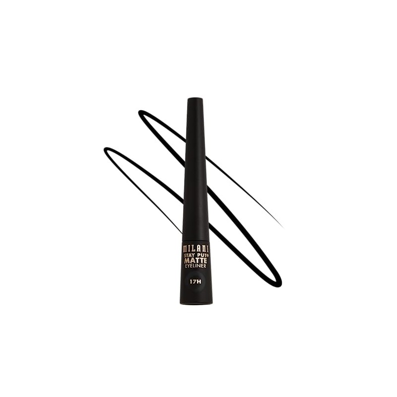 Milani Stay Put Matte Liquid Liner, 01 Black Matte
