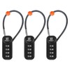 RESET-192 4 Digit Combination Padlock with 10cm(4 inch) Cable,Travel Lock