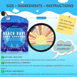 Antfuny 2 Pack Sand Rremover for Beach Eraser Women Dog Vacation Essential Travel Must Have Ship 2025 Cruise Accessories Camping Gear Lake Day Stuff Surf Supplies Gadget Thing Towel Key West