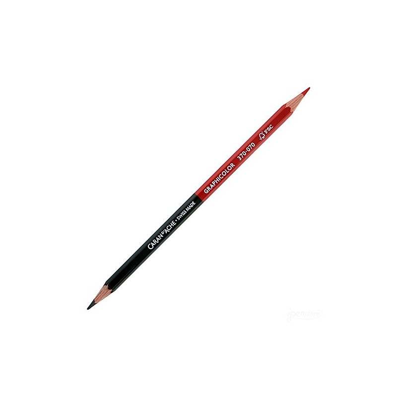 Caran d'Ache Graphicolor BiColor Pencil - Red/Graphite