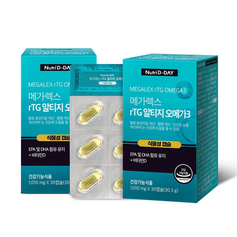 Nutri D Day Megarex rTG Altige Omega 3 Vegetable Capsules