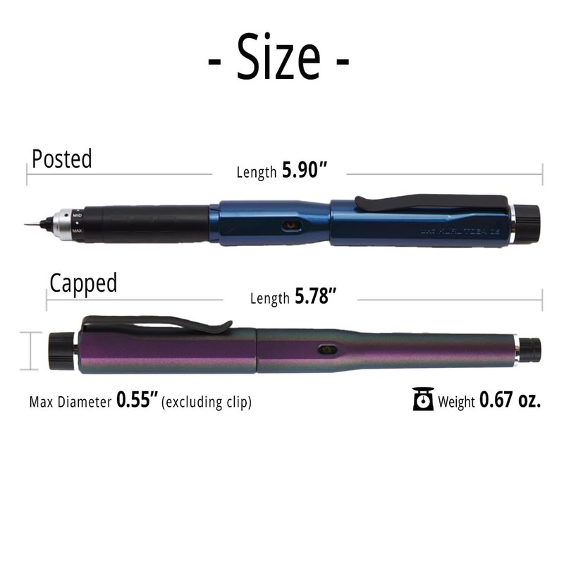 Mitsubishi Pencil Mechanical Pencil Kurutoga Dive 0.5mm Abyss Blue 301473000