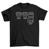 Subie Pedal Shift Diagram T-Shirt (X-Large) Black
