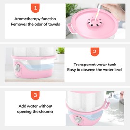 TASALON Mini Hot Towel Warmer for SPA, Towel Heater for Stones and Towels, Esthetician Supplies Towel Warmers for Bathroom, Barber, at Home Salon, Baby Towel Steamer for Facials and Body