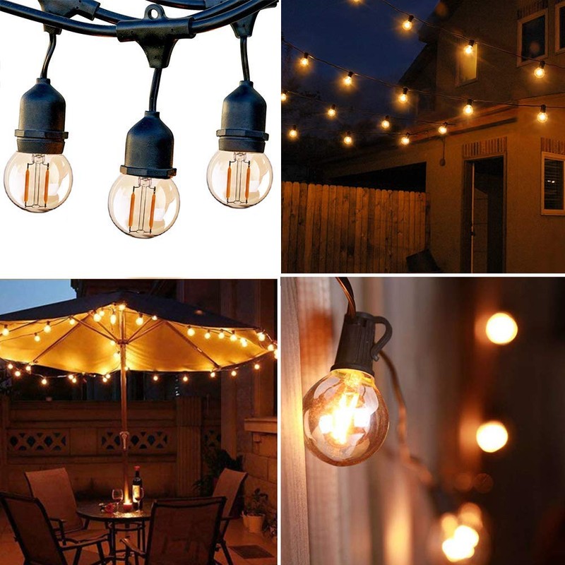 Lxcom Lighting Dimmable 1W G40/G14 Edison LED Filament Globe Light