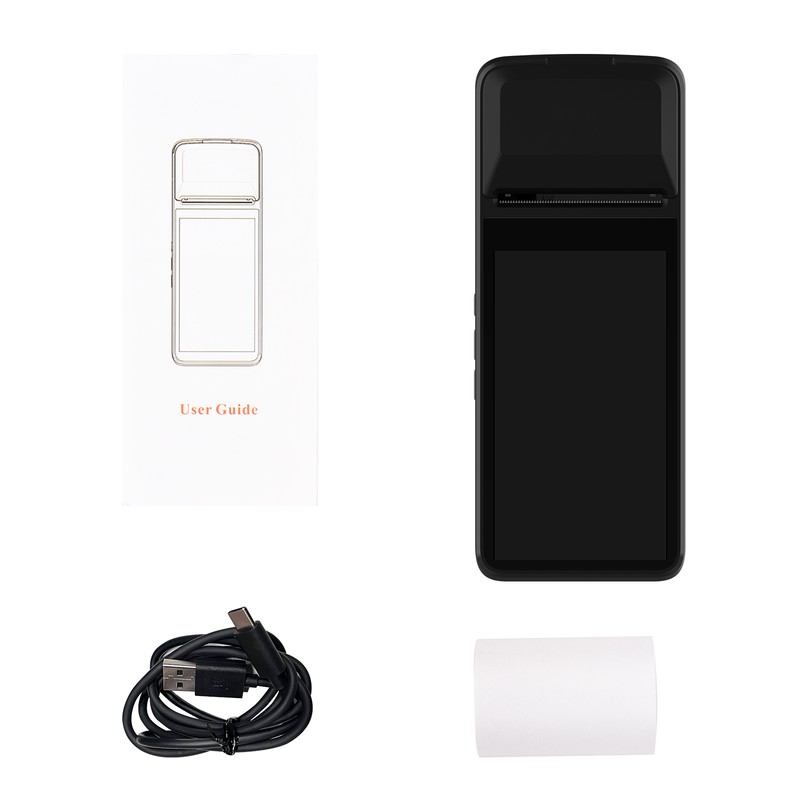 Handheld 4G POS Receipt Printer Android 11 1D/2D Barcode Scanner