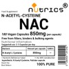 Nutrics® NAC 850mg (per Capsule) N Acetyl Cysteine 180 V