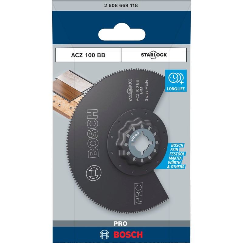 Bosch 1x PRO Multi Material ACZ 100 BB Multitool Blade
