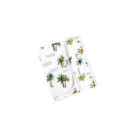 Sabana Bay Premium Viscose derived from Bamboo Burp Cloth, Burping Cloth/Washcloth/Towel, Super Soft & Absorbent Baby Essential - The Palm Trees