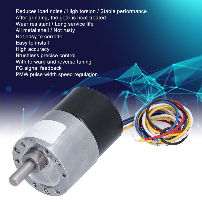JGB37‑3525 DC 24V Motor High Torsion Speed Reduction Low Noise