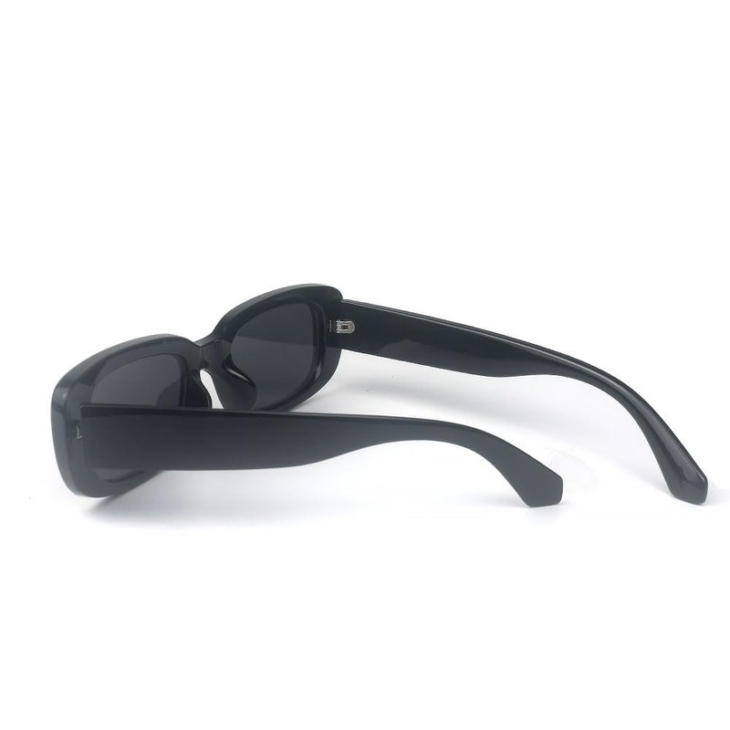 YooThink Rectangle Sunglasses for Women Men Small Narrow Square Frame
