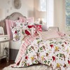 Levtex Home Thatch Quilt - Birds & Holly - Red,