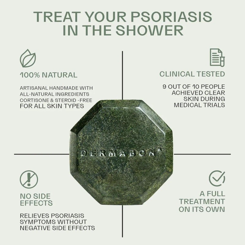 Dermabon Barra De Jabón Para Control De Psoriasis, Dermatiti