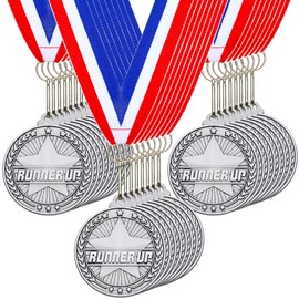 Remuuly 30 Pcs Gold Medals Bulk 2'' Basketball Soccer Baseball Volleyball Football Lacrosse Kickball Cheer Bowling Trophy Medals for Awards for Sports Participation Winner Gift(Gold,Runner up)