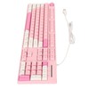 104 Keys Wired Keyboard 3 Colors Cute Gaming Keyboard USB