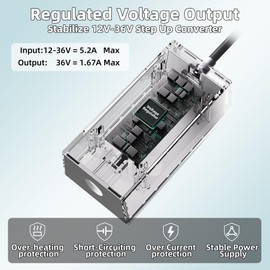 Starlink Mini Anderson Adapter,Starlink Mini 12V Adapter Converts 12V-36V/5.2A Input to 36V/1.67A Output, for RV,Solar Panels and Any Environment Powered by Anderson Connectors