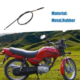 A ABSOPRO Motorcycle Clutch Cable Wire Line 101cm 39.8" Black Rubber Coated