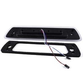 GRAND ORANGE LED 3rd Third Brake Light Compatible With 2009-2014 Ford F150 High Mount Rear Brake Stop Light Cargo Lamp Chrome Housing Clear Lens AL3Z13A613E